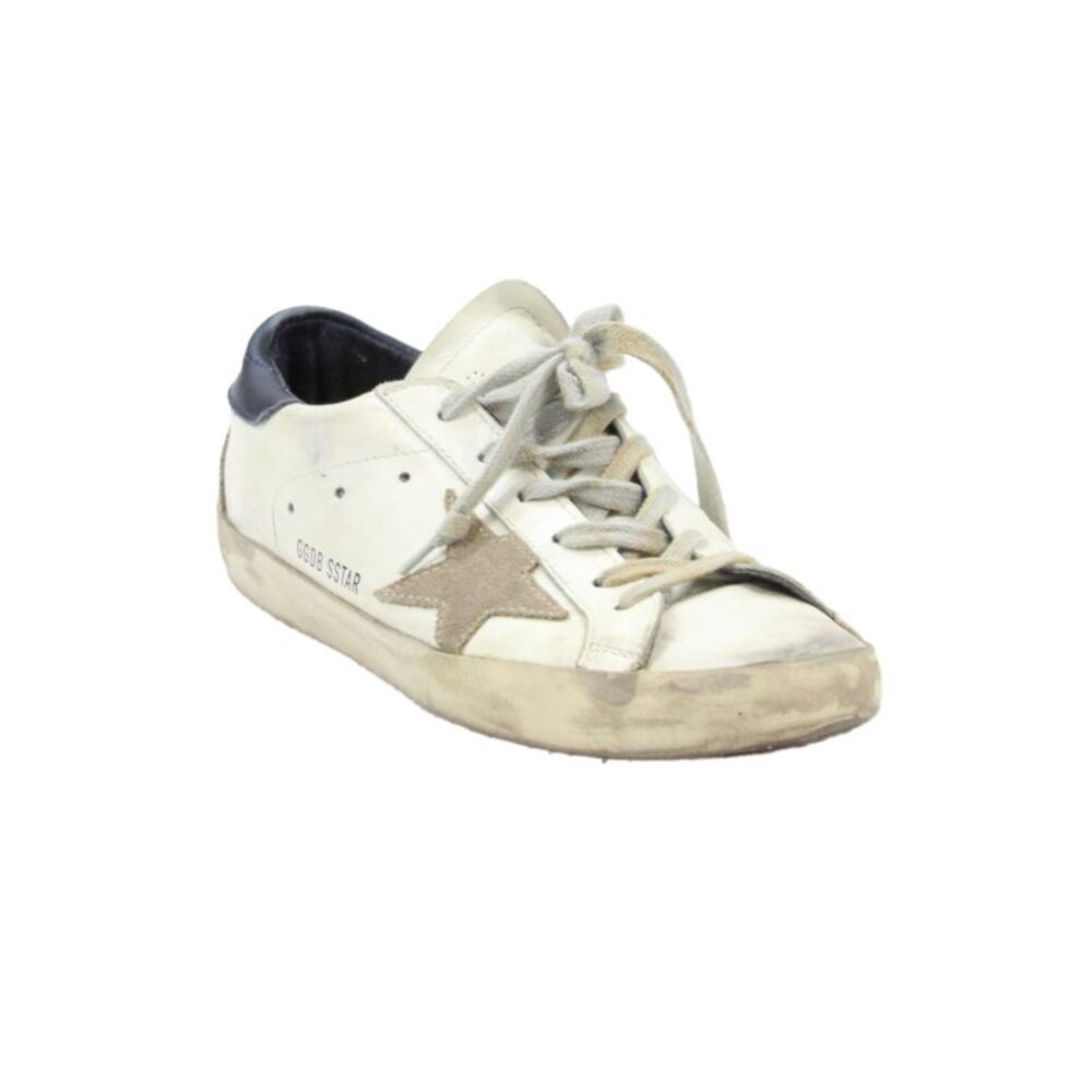 Golden Goose Deluxe Brand Womens Lace Up Leather Superstar Sneakers White 38